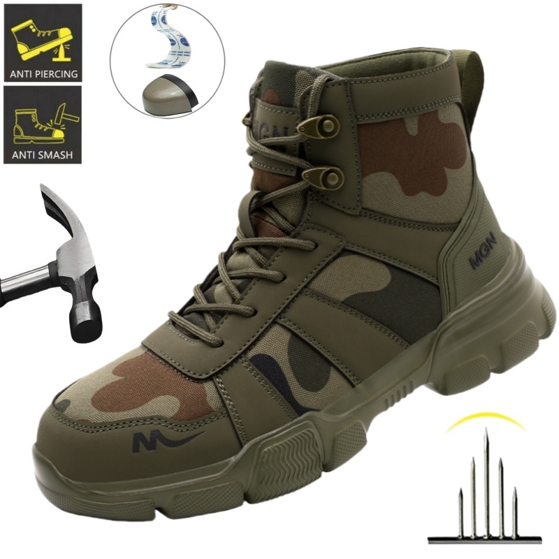 Men Shoes Size To Women - Work Boots Indestructible Safety Shoes Men