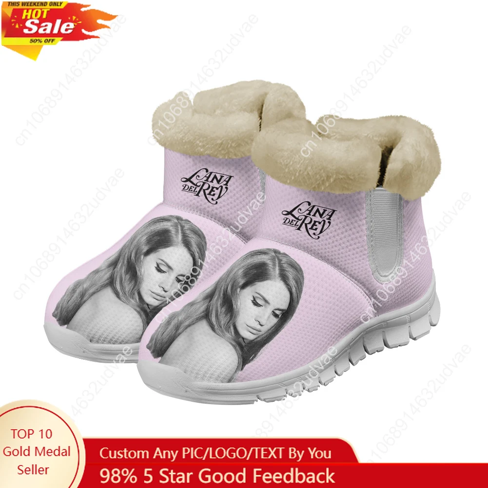 Men'S Shoes No Laces - Lana Del Rey Singer Plush Shoes