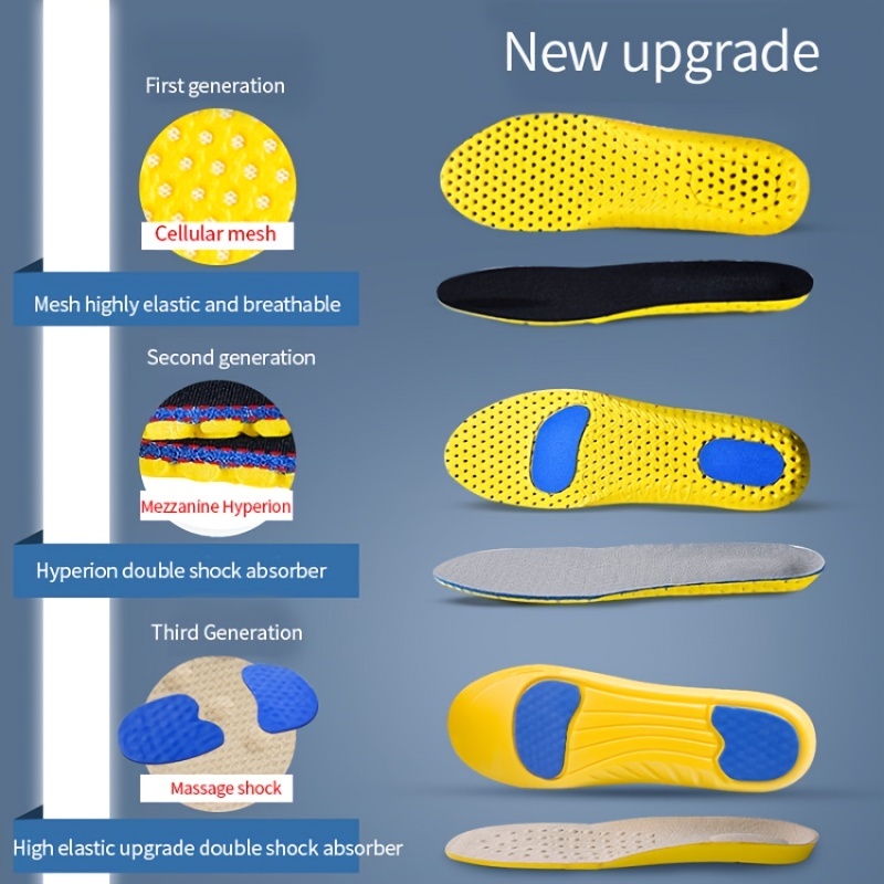Sport Insoles for Feet Soft Sh - Men'S Shoes Plantar Fasciitis 评论和价格