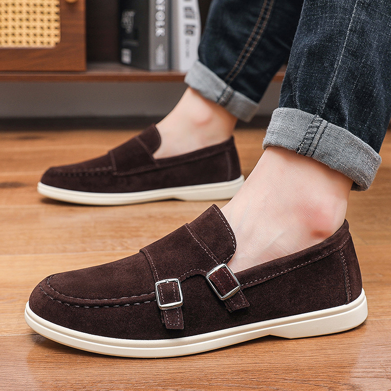 Men's Casual Shoes Suede Loafe - Men Shoes Boss 评论和价格