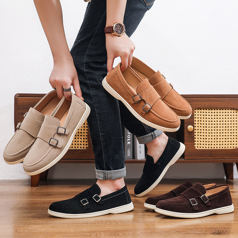 Men's Casual Shoes Suede Loafe - Men Shoes Boss 评论和价格
