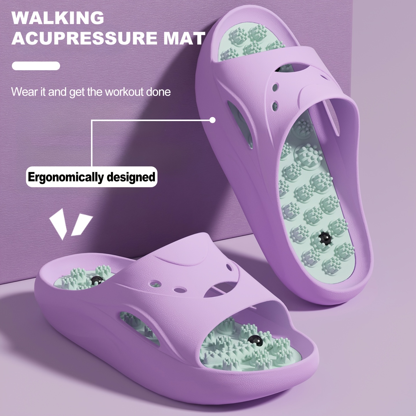 Women Men EVA Massage Slippers - Men Shoes Size To Women 评论和价格