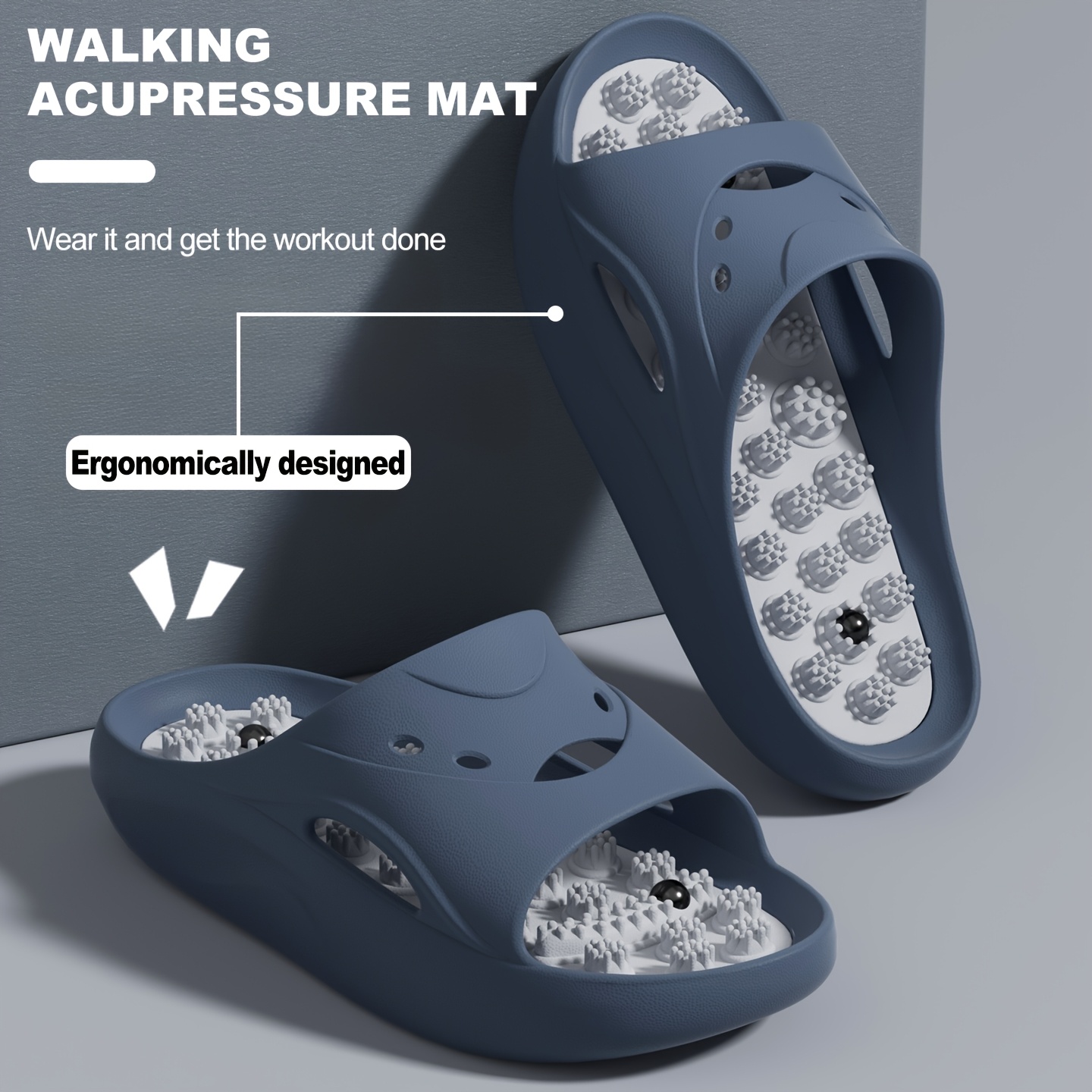 Women Men EVA Massage Slippers - Men Shoes Size To Women 评论和价格