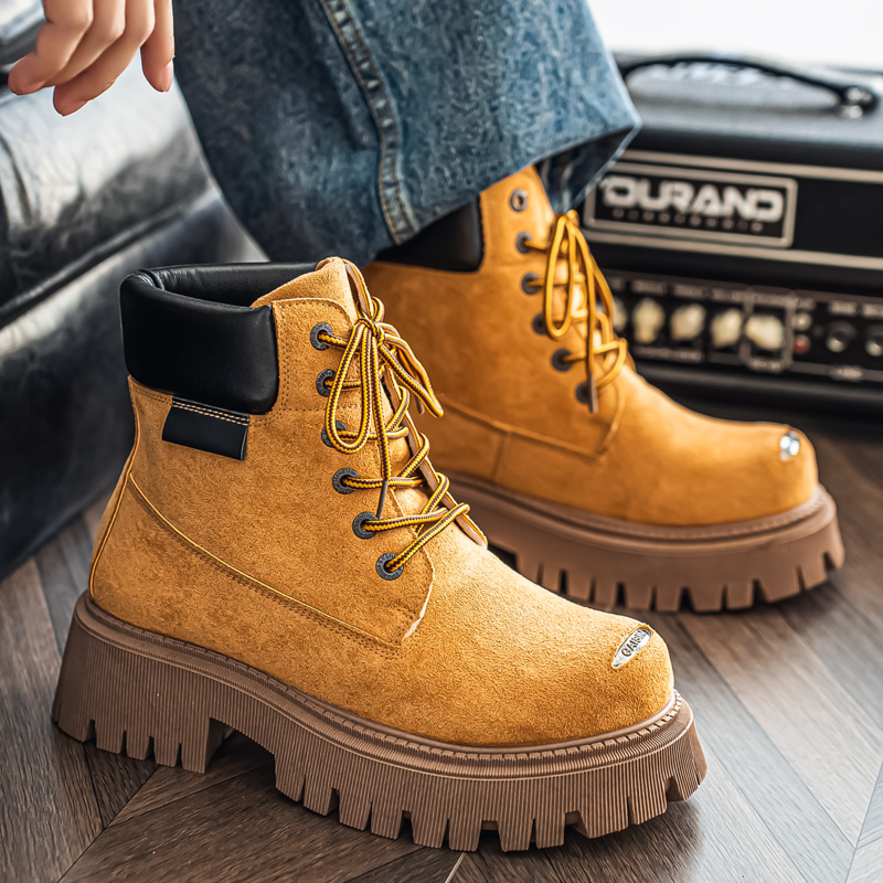 Classic High Top Boots Outdoor - Men'S Shoes No Laces 评论和价格