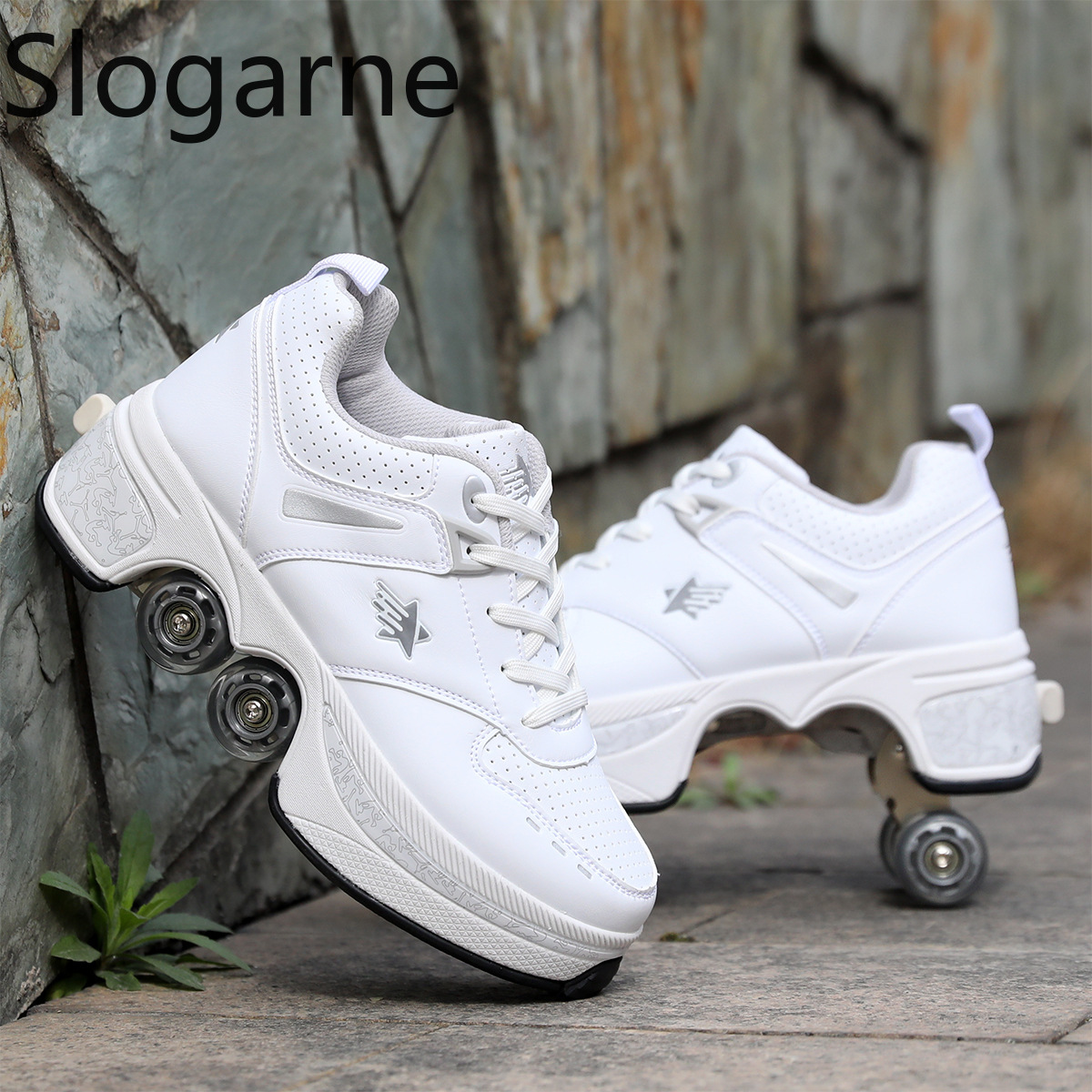 Women 4 Wheels Deformation Rol - Men Shoes Size To Women 评论和价格