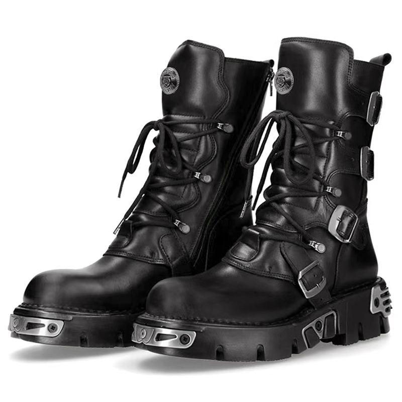men luxury fashion punk gothic - Men'S Shoes No Laces 评论和价格
