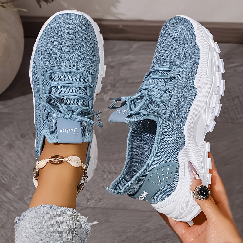 Breathable Knit Sneakers Fashi - Men'S Shoes No Laces 评论和价格