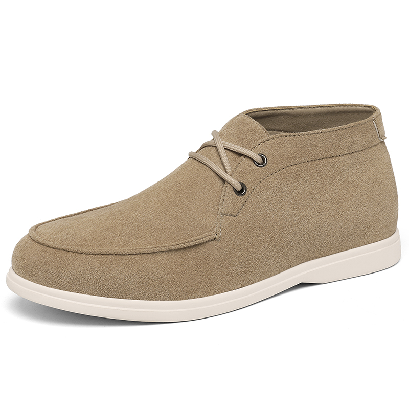 Classic British Style Suede Le - Men'S Shoes No Laces 评论和价格