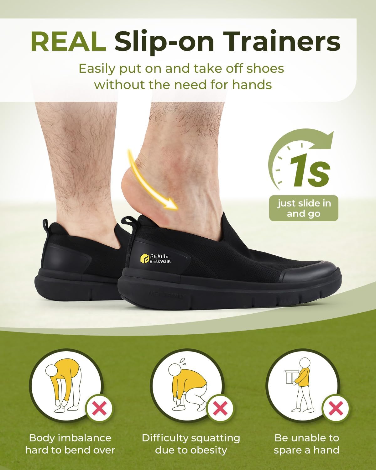 FitVille Men'S Extra Wide Slip - Men'S Shoes Plantar Fasciitis 评论和价格