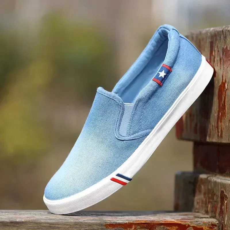 Denim Men's Canvas Shoes Slip- - Men Shoes Vans 评论和价格