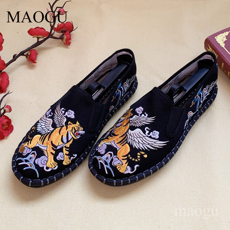 Unisex Chinese Style Embroider - Men'S Shoes Loafers Casual 评论和价格