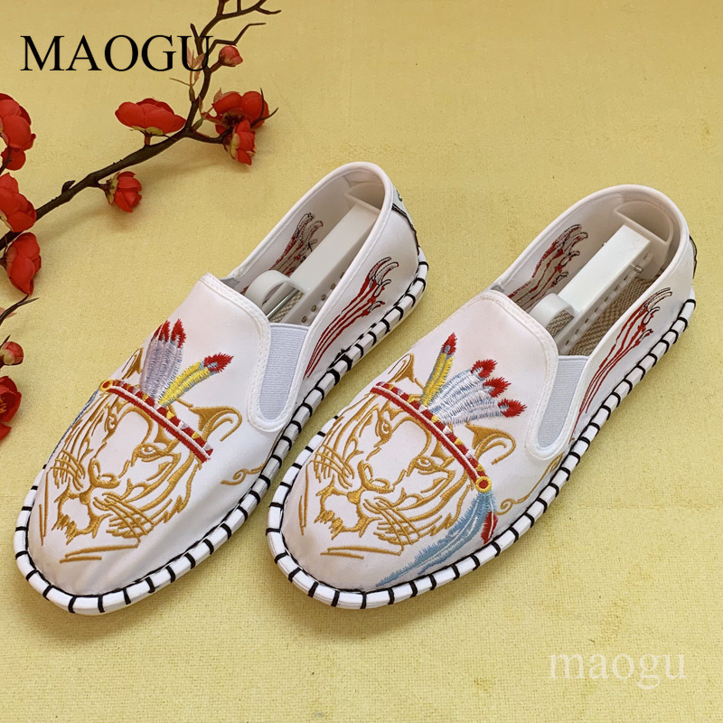 Unisex Chinese Style Embroider - Men'S Shoes Loafers Casual 评论和价格