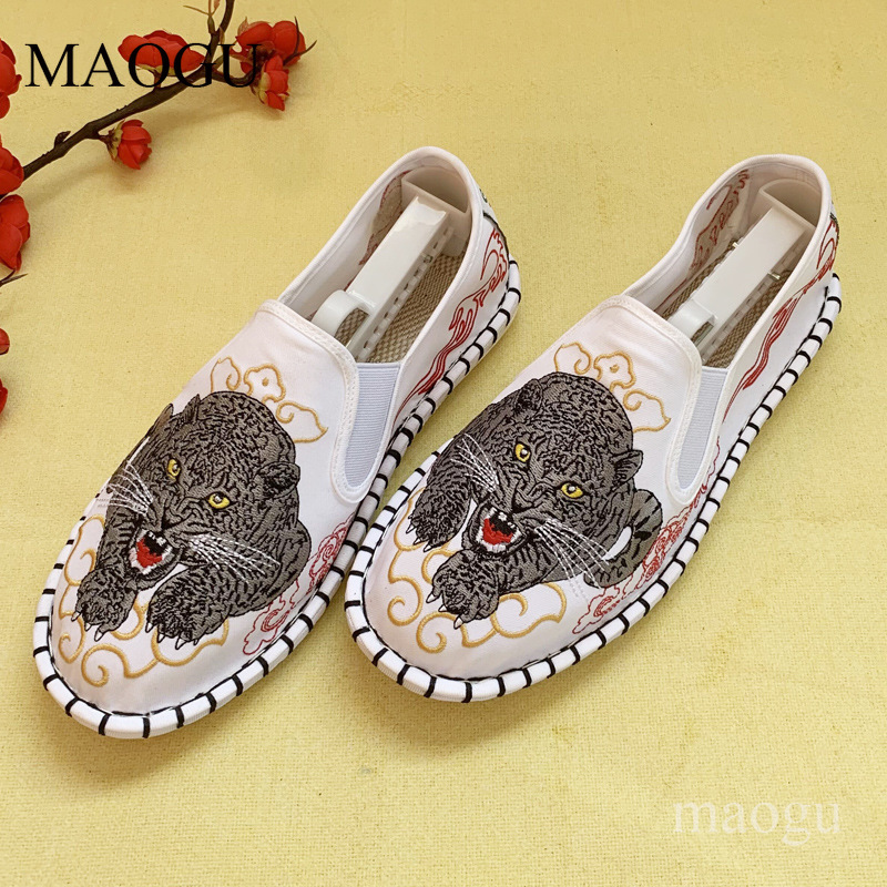 Unisex Chinese Style Embroider - Men'S Shoes Loafers Casual 评论和价格