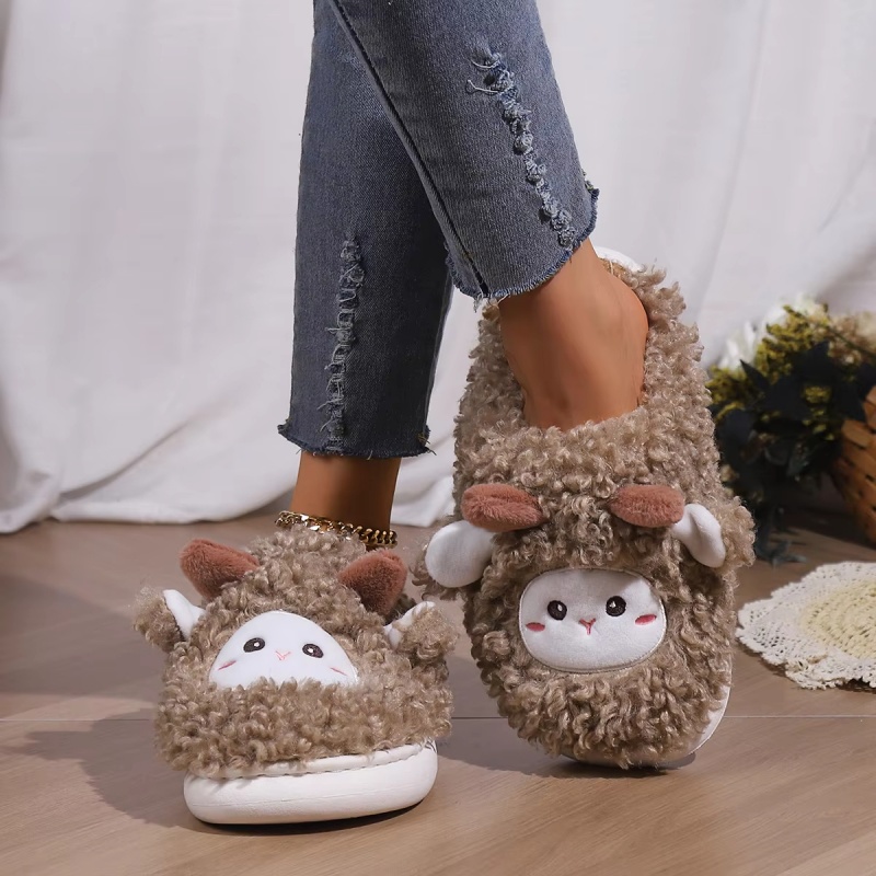 Winter Lovely Little Sheep Sli - Men Shoes Size To Women 评论和价格