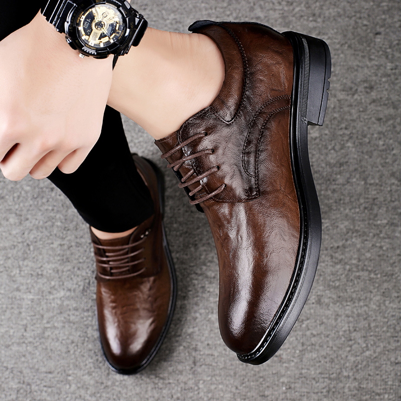 Leather Casual Elevator Shoes  - Men Shoes Boss 评论和价格