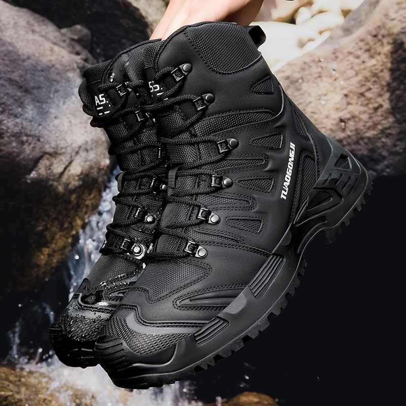 Men's Large Size Outdoor Tacti - Men'S Shoes No Laces 评论和价格